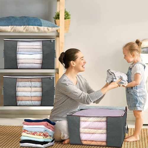 6 Bolsas De Almacenamiento For Guardar Ropa Y Edredones