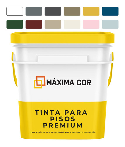 Tinta Para Pisos Alta Resistência Premium Máximacor 3,6l