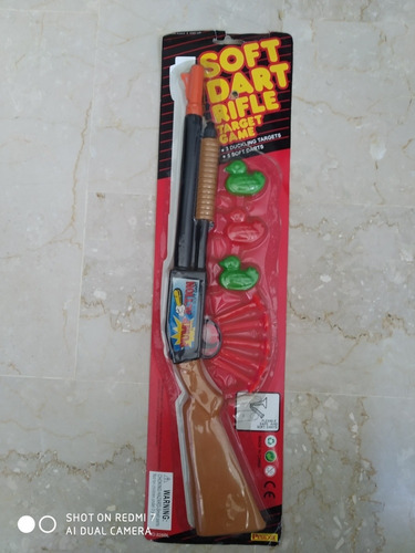 Rifle Escopeta De Juguete Plástica Con Dardos Para Niños Nue