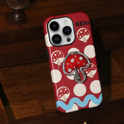 12promax - Rehi Original Design Red Umbrella Mushroom Phone