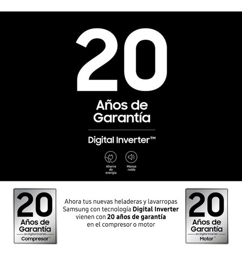 Heladera Samsung Freezer No Frost Inverter Twin 299 L Inox