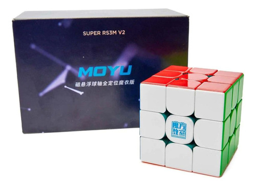 Cubo Rubik 3x3 Moyu Super V2 Rs3 M Magnetico Uv
