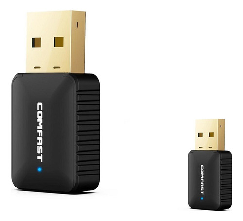 Adaptador Usb Wifi 600mbps 802.11ac 5ghz Tarjeta Red Pc