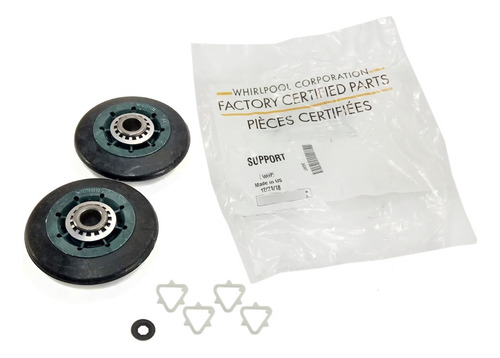 Kit Ruedas Soporte Tambor Original Secadora Whirlpool