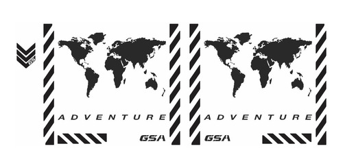 Kit Adesivo Refletivo Bau Bmw Gsa Adventure Gsa05