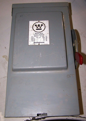 New Westinghouse 30 Amp Safety Switch 600 Vac Type 3r 20 H