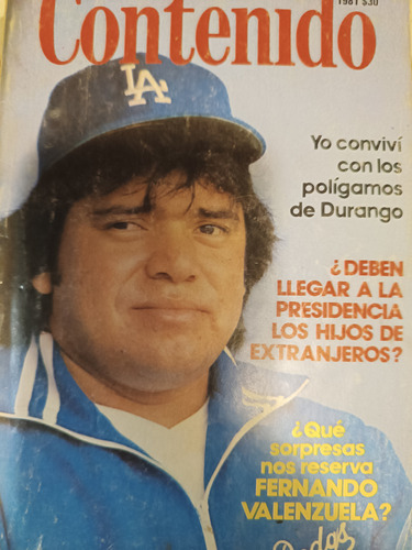 Revista Contenido Fernando Valenzuela 1981