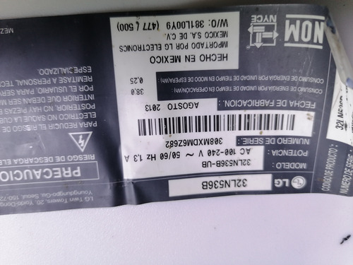 Tarjeta Fuente Para Tv LG 32ln536b (Usado)