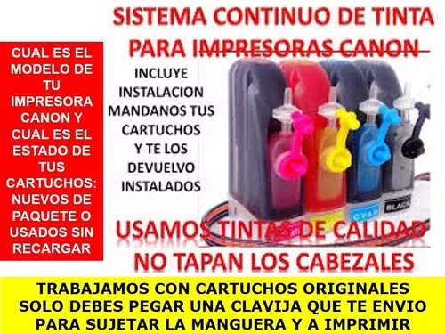 limpiar sueño Saludo Sistema Continuo De Tintas Cartucho Canon 30 Y 31 Original | MercadoLibre