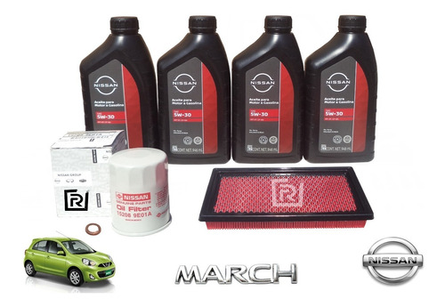 Kit De Aceite Sintético 5w30 Nissan March 2012-2020 Original