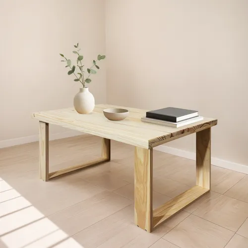 Mesa Ratona Arrime Tapa 80 Pata Rectangular Madera Moderna