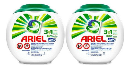 Ariel Power Pods Detergente En Capsulas 2 X 57 Unid