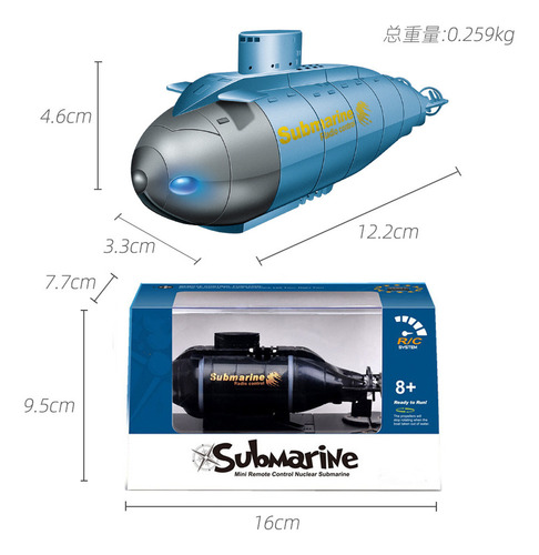 Juguete De Buceo Para Barco Submarino Mini Rc Con Control Re