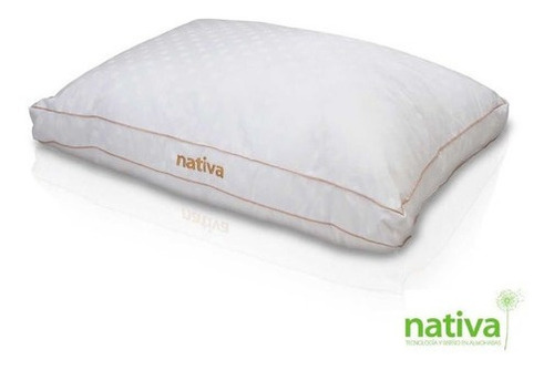 Imagen 3 de 5 de Almohada Nativa Fibra Gema 70x40 Antiácaros Mullida