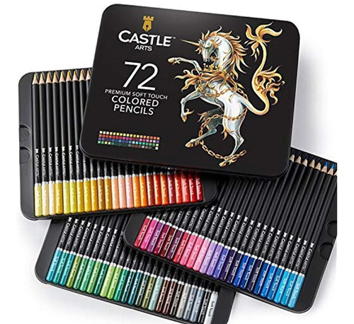 Kit De 72 Lapices De Color Dibujo Estuche Artistas
