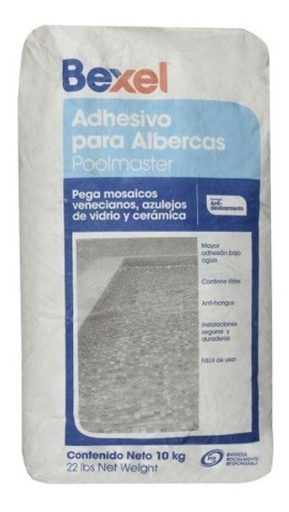 Pegamento Adhesivo Blanco Albercas Veneciano Mosaicos 10kg | Envío gratis