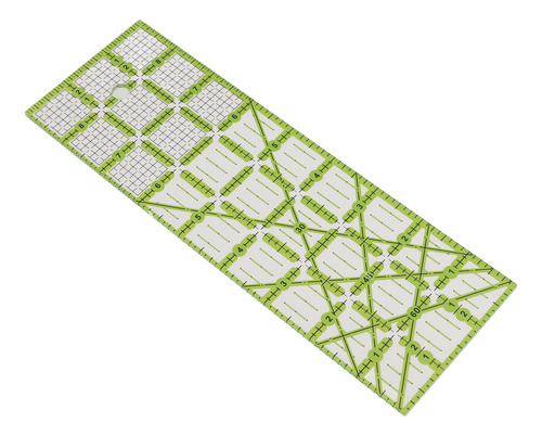 Regla De Acolchado, Acrílica, Rectangular, Transparente, Sim