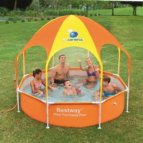 Olá, vá! Piscina de jogos Splash-in-Shadow Orange