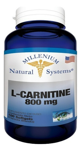 L- Carnitine 800mg X 100 Soft - Unidad a $650