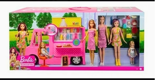 Barbie Camion De Fast Food Incluye Muñecas