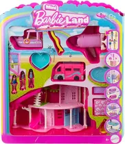 Comprar Set De Juego Barbie Mini Casa De Ensueño Y 3 Vehículos Con 4