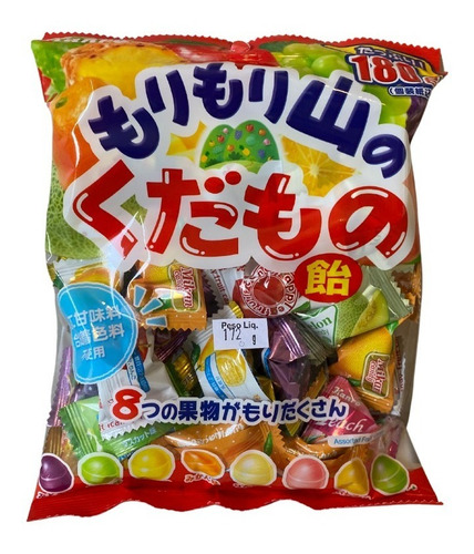 Imagem 1 de 1 de Bala Sortida 8 Frutas Mori Mori Yama No Kudamoto Ame Kanro
