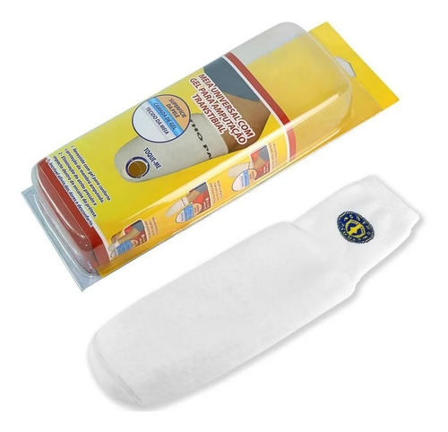 Meia Plus Revestida C/ Duplo Gel Transtibial Para Amputação
