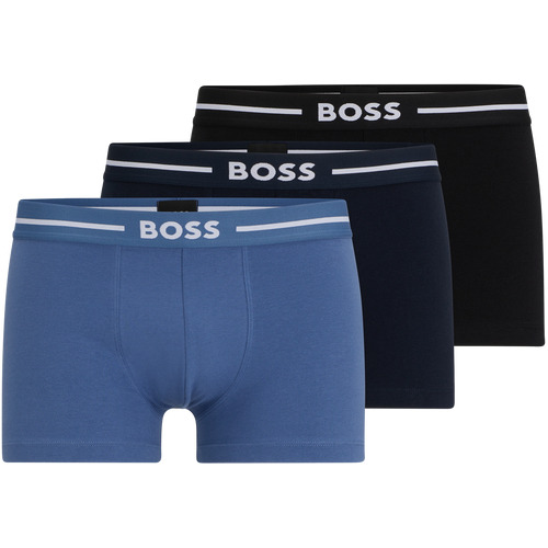 Paquete De Tres Bóxers Boss Para Hombre En Algodón Elástico