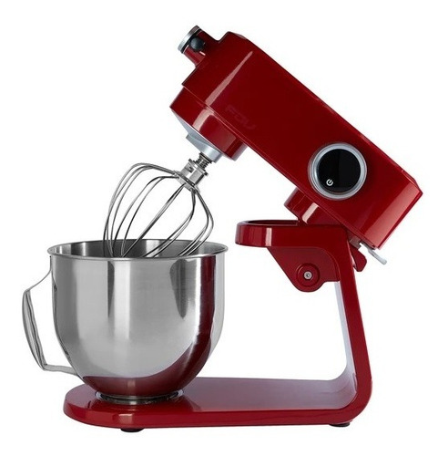 Imagen 2 de 11 de Batidora De Pedestal Aura 5.2 Lts Roja - Fdv