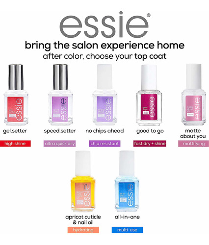 Essie Fijador De Esmalte De Uñas Antiquiebre, No Chips Ahead
