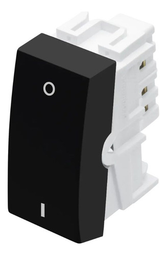 Modulo Interruptor Bipolar Simples 20a Preto Fosco Habitat