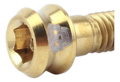2 Tornillos De Titanio Para Columna De Bicicleta M6x35mm