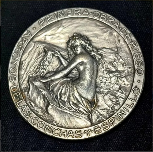 Medalla Primera Obra De Riego Año 1912 Módulo: 40mm - 580