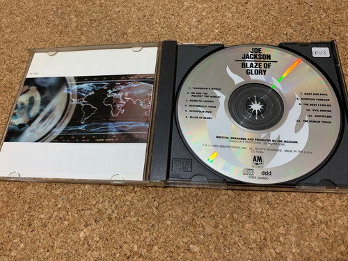 Cd- Blaze Of Glory, Joe Jackson