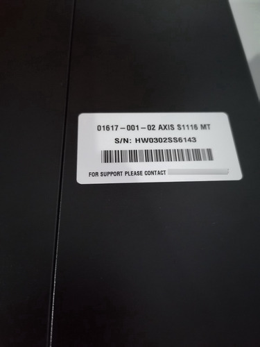 Nvr Axis S1116-mt