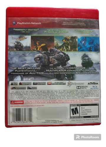 Juego Call Of Duty Modern Warfare 2 Playstation 3 Ps3 (Usado)