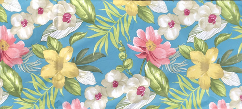 Mantel De Flanela De Vinilo Con Diseño De Orquídeas Tropical