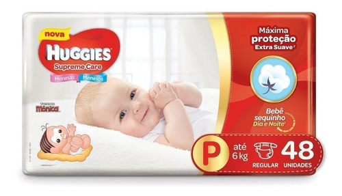 Fralda Huggies Supreme Care P Com 48 Fraldas P