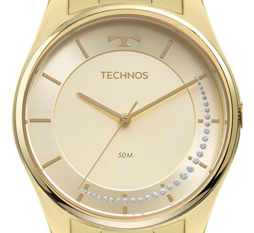 Relógio Technos Feminino Dourado Com Garantia Top De Linha 