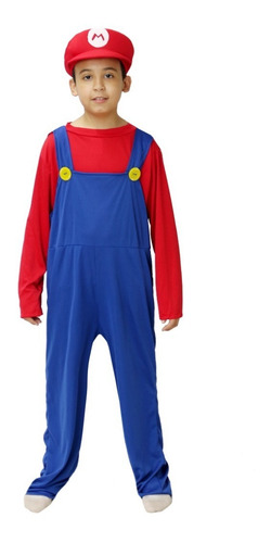 Imagen 5 de 10 de Disfraz De Mario Bros Niño