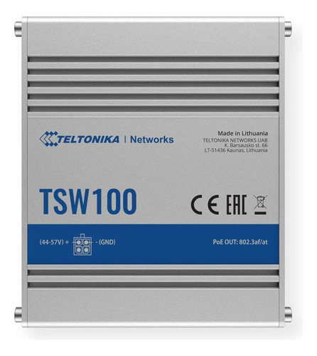 Teltonika Tswmodelo Tsw100 Conmutador Poe+ Industrial No Adm
