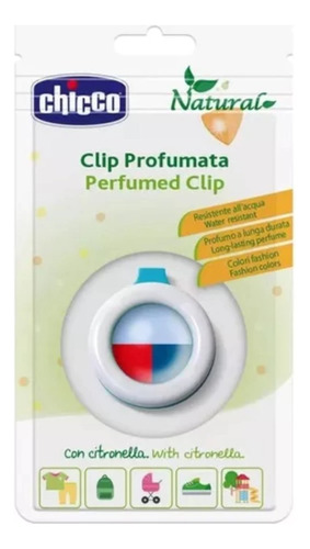 Clip Perfumado Con Citronela Chicco Repelente Anti Mosquitos