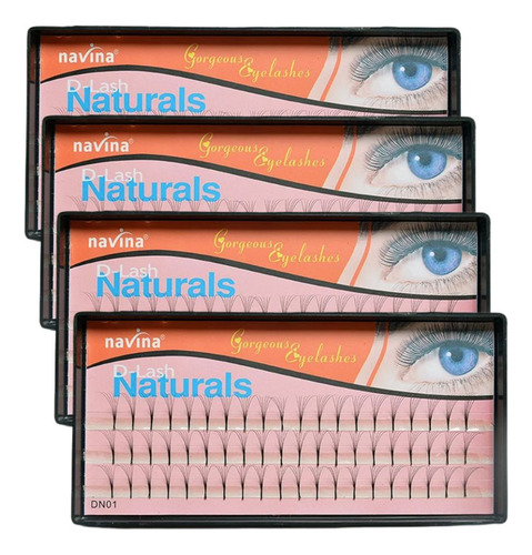 Cílios Tufinho Naturals Sem Nó Cilios Tufo 6d Navina - 4 Uni