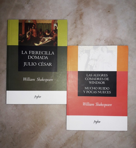 2 Libros La Fierecilla Domada + Alegres Comadres Shakespeare