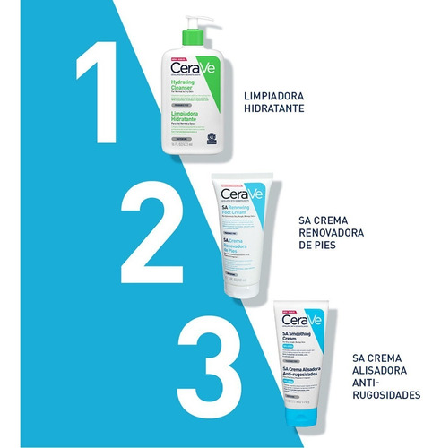 Crema nutritiva para cuerpo CeraVe Alisadora Anti-Rugosidades Crema Cerave Con Ácido Salicílico Alisadora Anti-rugosidades en pomo 170g