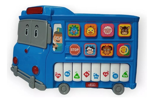 Autobus Piano Didactico Musical Infantil Melodias En Caja