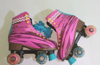 Patines 4 Ruedas C/ Luces Tipo Soy Luna Disney Love