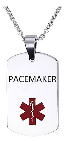 Mzc Joyas Grabadas Personalizar Pacemaker Alerta Médica Id