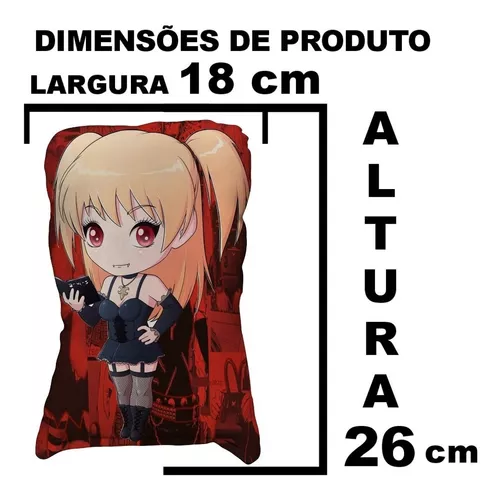 Almofada e Chaveiro Decorativa Anime Death Note Personagens Light Yagami