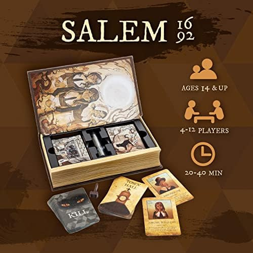 Juego De Mesa Salem 1692 - Juego De Caza De Brujas Para Amig